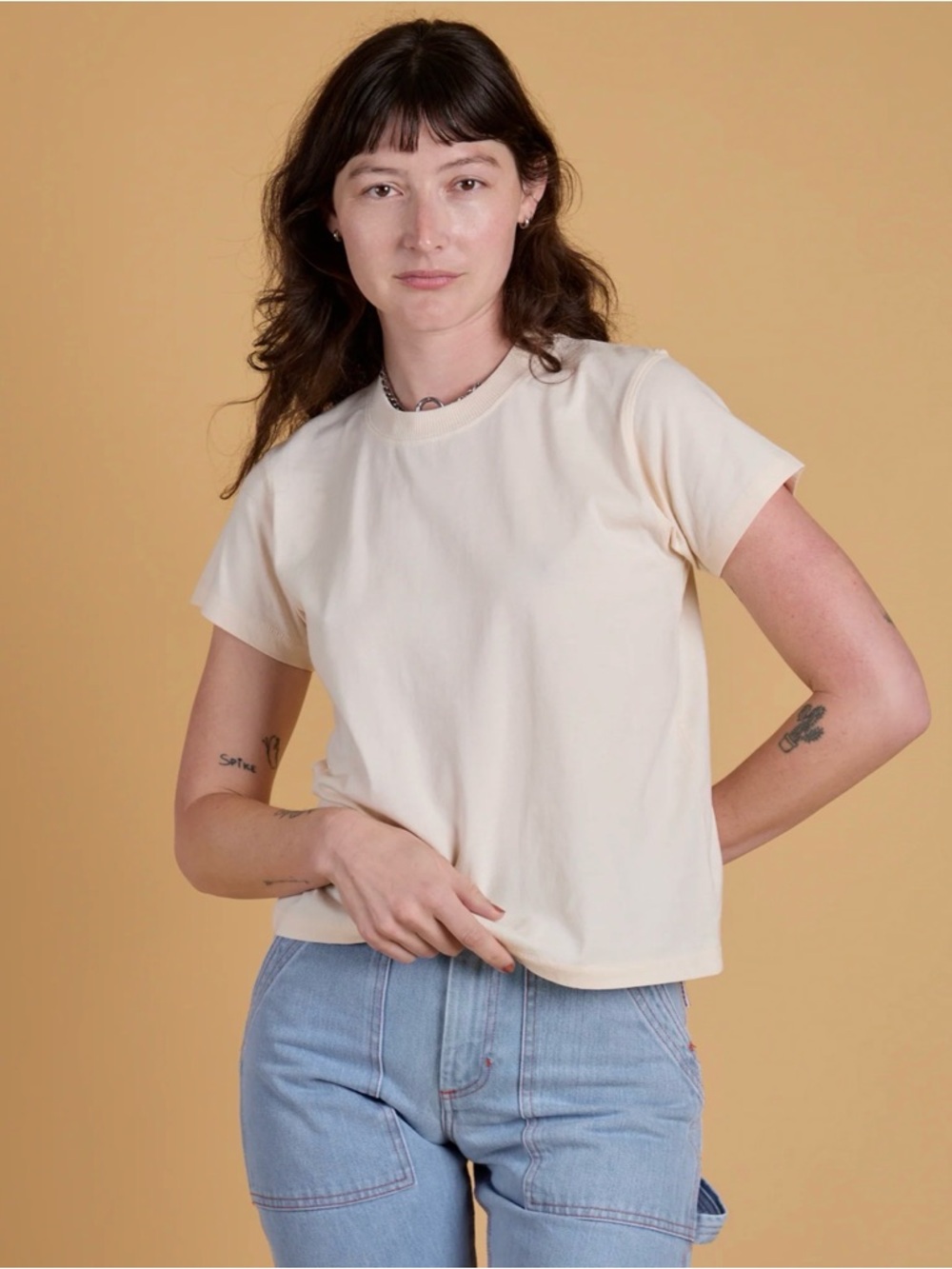 NWOT Big Bud Press Organic Tee - Vintage Off White - Picture 3 of 6